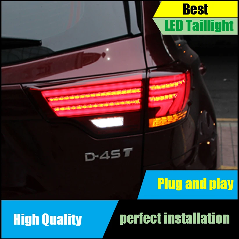 

Car Styling tail lights for Toyota Highlander 2015 2016 taillight LED Tail Lamp rear lamp Drive+signal+brake+reverse Auto Parts
