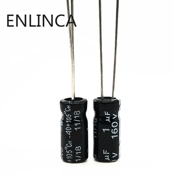 

10pcs/lot S93 160v 1UF aluminum electrolytic capacitor size 6*12 1UF 20%