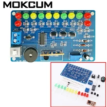 DC 5 В DIY Kit музыкальная схема светодиодный модуль Мигающий Электронные компоненты набор музыкальный фонарь светильник светодиодный модули