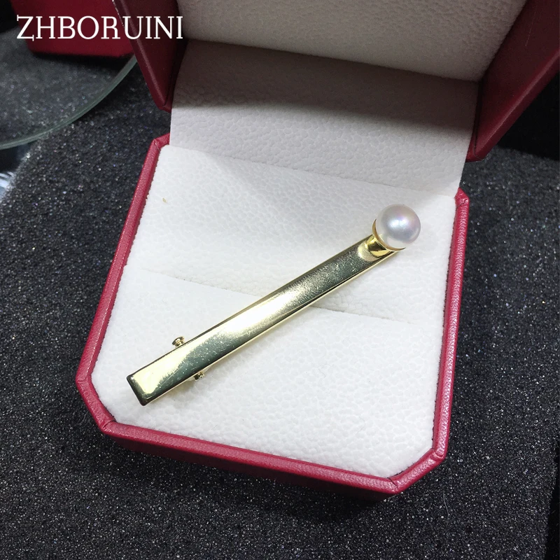 

ZHBORUI Natural Freshwater Pearl Hairpins for Woman and Girls Retro Hair Accessories Duckbill Clip Metal Barrette Wholesale Gift