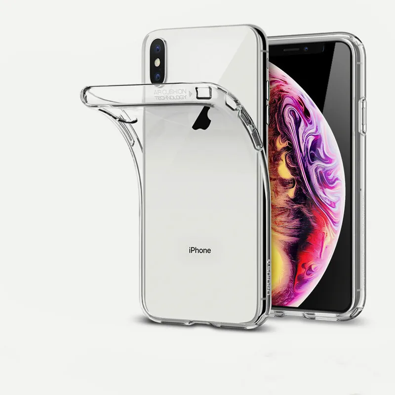 Dreamysow прозрачные чехлы для iPhone Xs Max XR X ультра тонкий прозрачный клаер Мягкий ТПУ силиконовый чехол для iPhone 6 6S 7 8 Plus