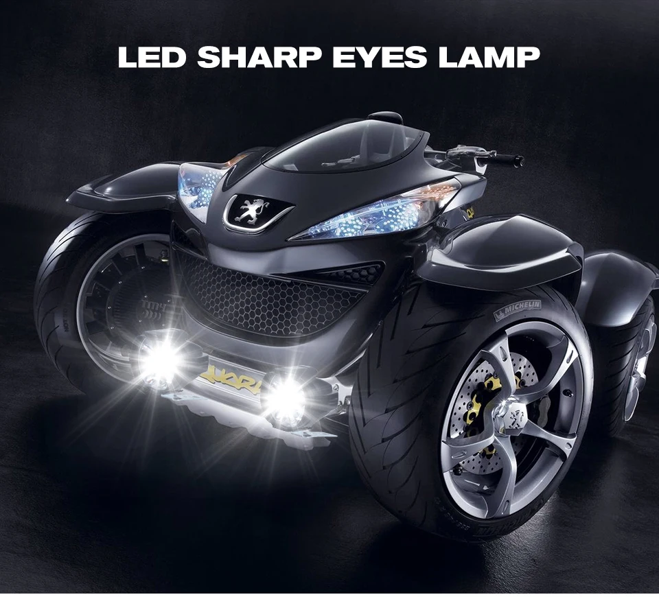 Led ampoule 1000Lm Motos Led Phare Lampe скутеры Phares анти-Brouillard Spotlight 6500 K Блан де траваил Точечный светильник 9-85 в 16 Вт