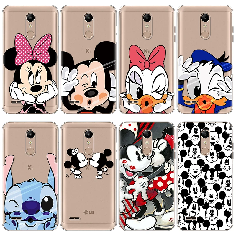 

Cartoon Pattern Couple Cases for Coque LG K11 Plus Case Ultra Thin Capa for LG K11 + Soft TPU Clear Bags Back Cover Transparent