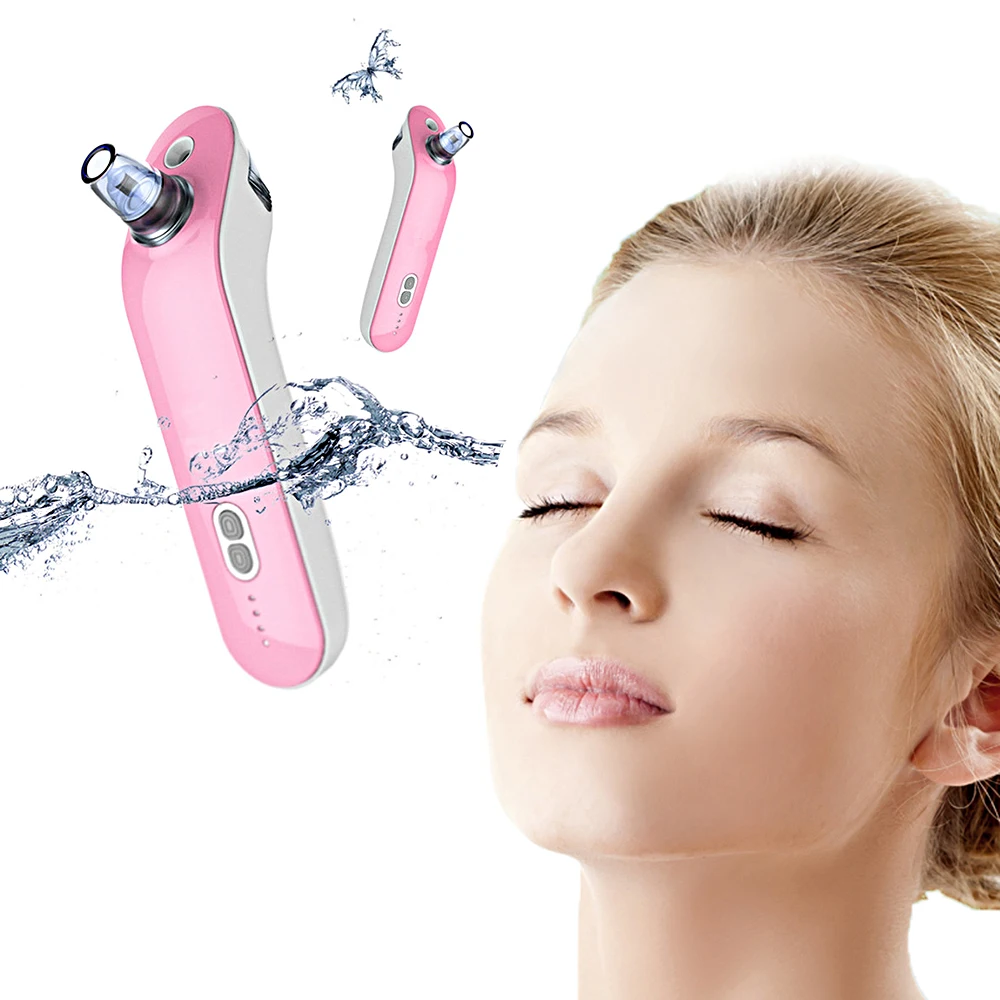 Professional Vacuum Blackhead Steamer Remover Pore Cleaner Carnation