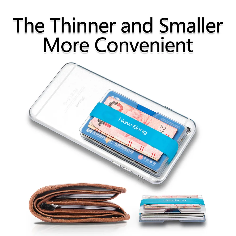 NewBring mini card holder girl woman with fluorescence business students slim wallet female gift for lovers