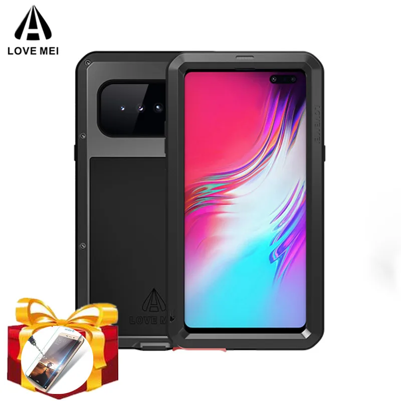 Love Mei Aluminum Metal Armor Full Body Case For Samsung Galaxy S10 5g Shockproof Heavy Duty Cover Plus | Мобильные телефоны и