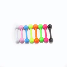 Модная нержавеющая сталь неоновый язык пирсинг кольцо для сосков штанга пирсинг ювелирные изделия кольцо-пирсинг в язык шпильки Штанга Кольцо