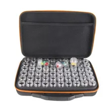 60 бутылок Алмазная картина коробочкой, дизайн ногтей аксессуар Инструмент Контейнер Для Хранения Чехол Держатель Сумочка молния дизайн противоударный