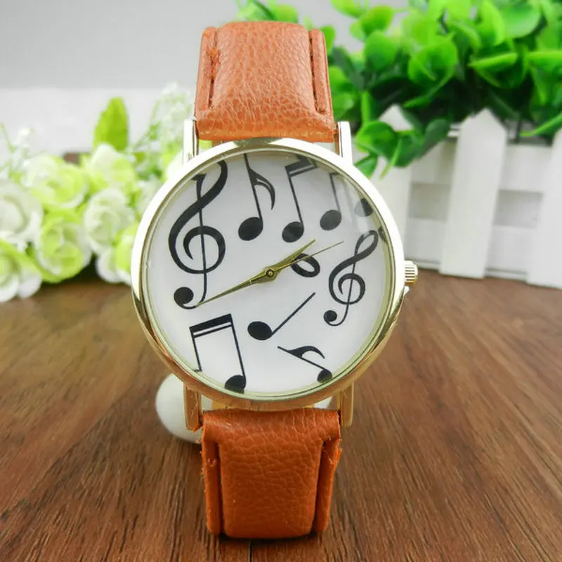 Music Operator Watches Women Fashion Luxury Watch Clock Female Piano