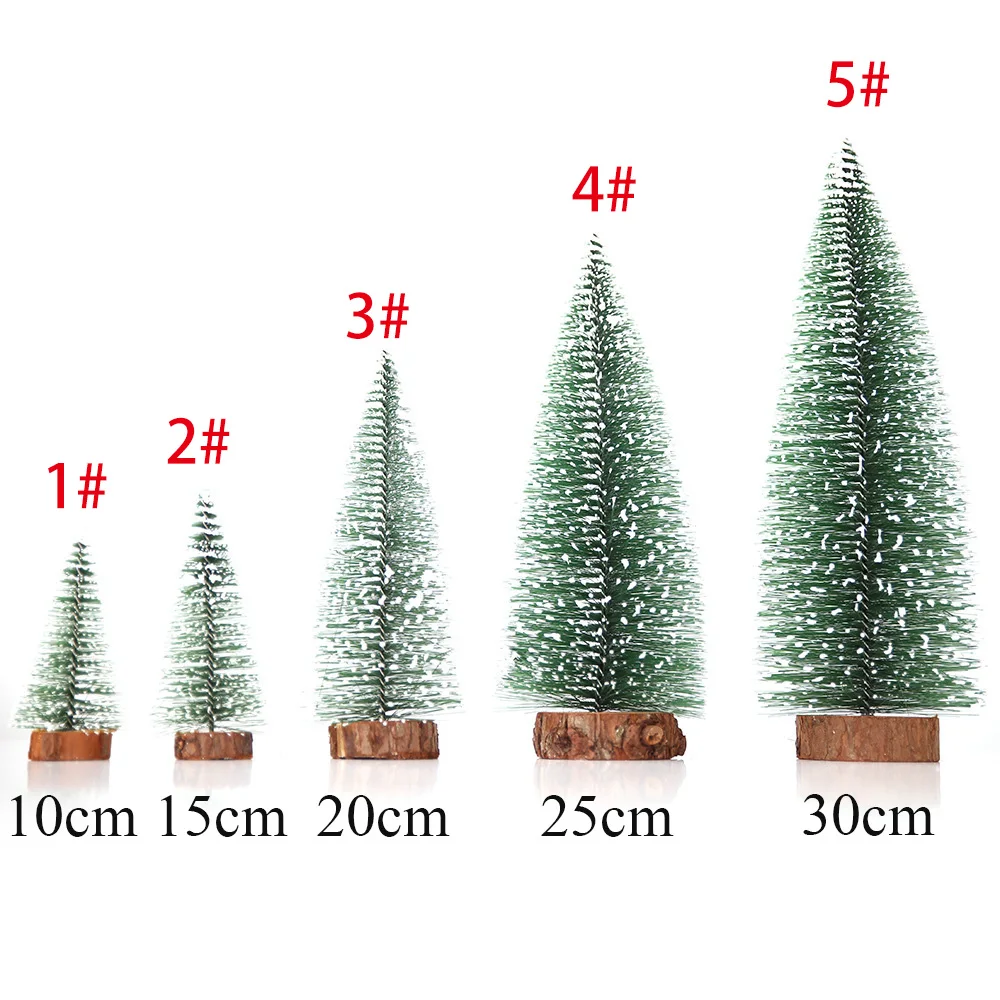 5 Размер Рождественская елка Рождественские украшения маленькая сосна помещается в рабочий стол DIY украшения моделирование мини-елка
