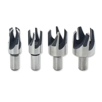 

4PCS/SET Carbon steel stopper blade Wood Cork Drill Bits Claw Type Tenon Bit Wood Drilling Cork Knife Cutting Tool Set