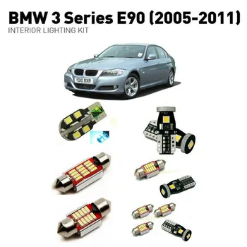 

Led interior lights For BMW 3 series E90 2005-2011 16pc Led Lights For Cars lighting kit automotive bulbs Canbus Error Free