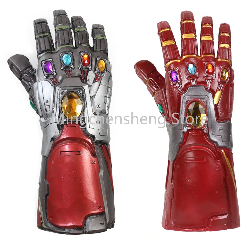 

Avengers 4 Endgame Ironman Figure Model Gauntlet Gloves Stone Gloves Thanos The Finger Snapping Cosplay Costume Props