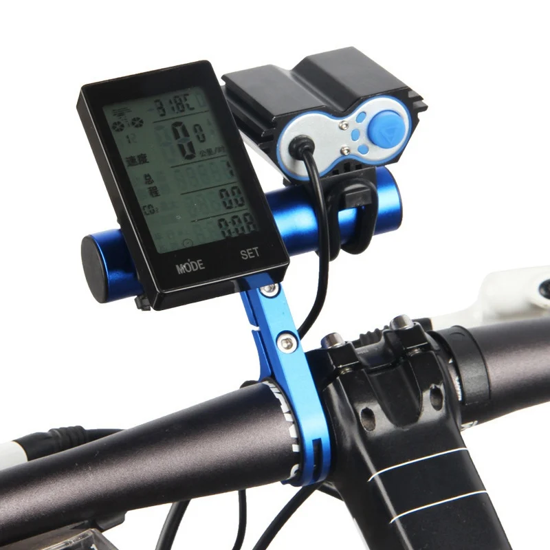 

Outdoor Cycling Bicycle Extension Single Pole Easy Install Aluminum Alloy / Carbon Tube Flashlight Code Table Lamp Bracket 10 Cm