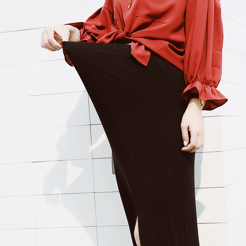 GRRCOSY A-Line Maternity Long Skirts Elastic Waist Belly Long Skirts Side Split Skirts for Pregnant Women Pregnancy For 40-80kg GRRCOSY A-Line Maternity Long Skirts Elastic Waist Belly Long Skirts Side Split Skirts for Pregnant Women Pregnancy For 40-80kg