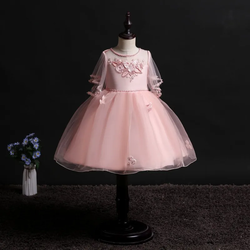

Surferfish Children's princess dress girl wedding dress summer sleeveless evening dress Girls Flowers Valentine's Day Dress