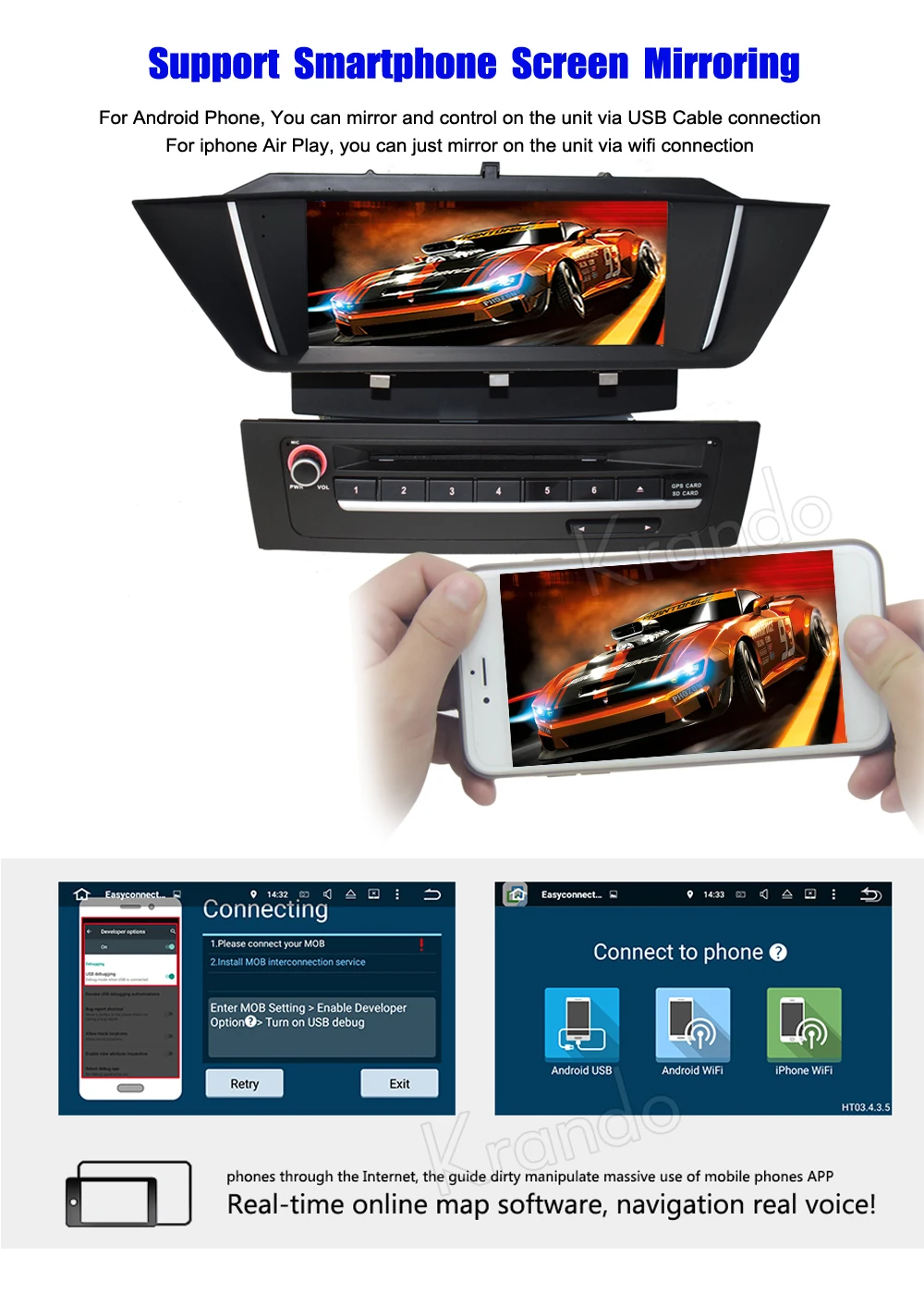Krando Android 8,1 автомобильный Радио gps dvd-плеер для bmw x1 e84 2009 2010 2011 2012 2013 навигационная мультимедийная система wifi 3g DAB