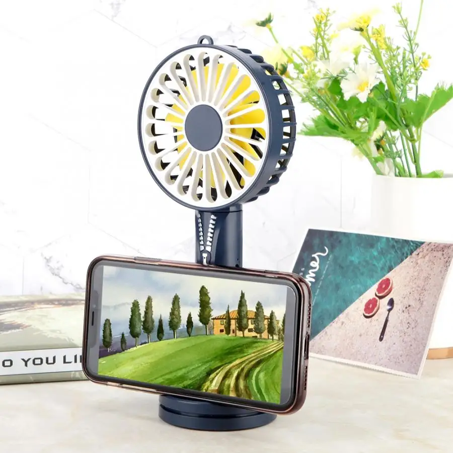 

Household Fan Cooler Portable 3 Speed Adjustable Mini Fan USB Rechargeable Handy Small Desk Desktop USB Cooling Fan