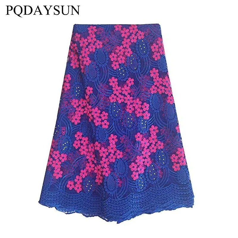 

Free Shipping Good Looking African Nigerian Lace Fabric New Guipure Cord for Party Dress 5yards French Lace Fabric
