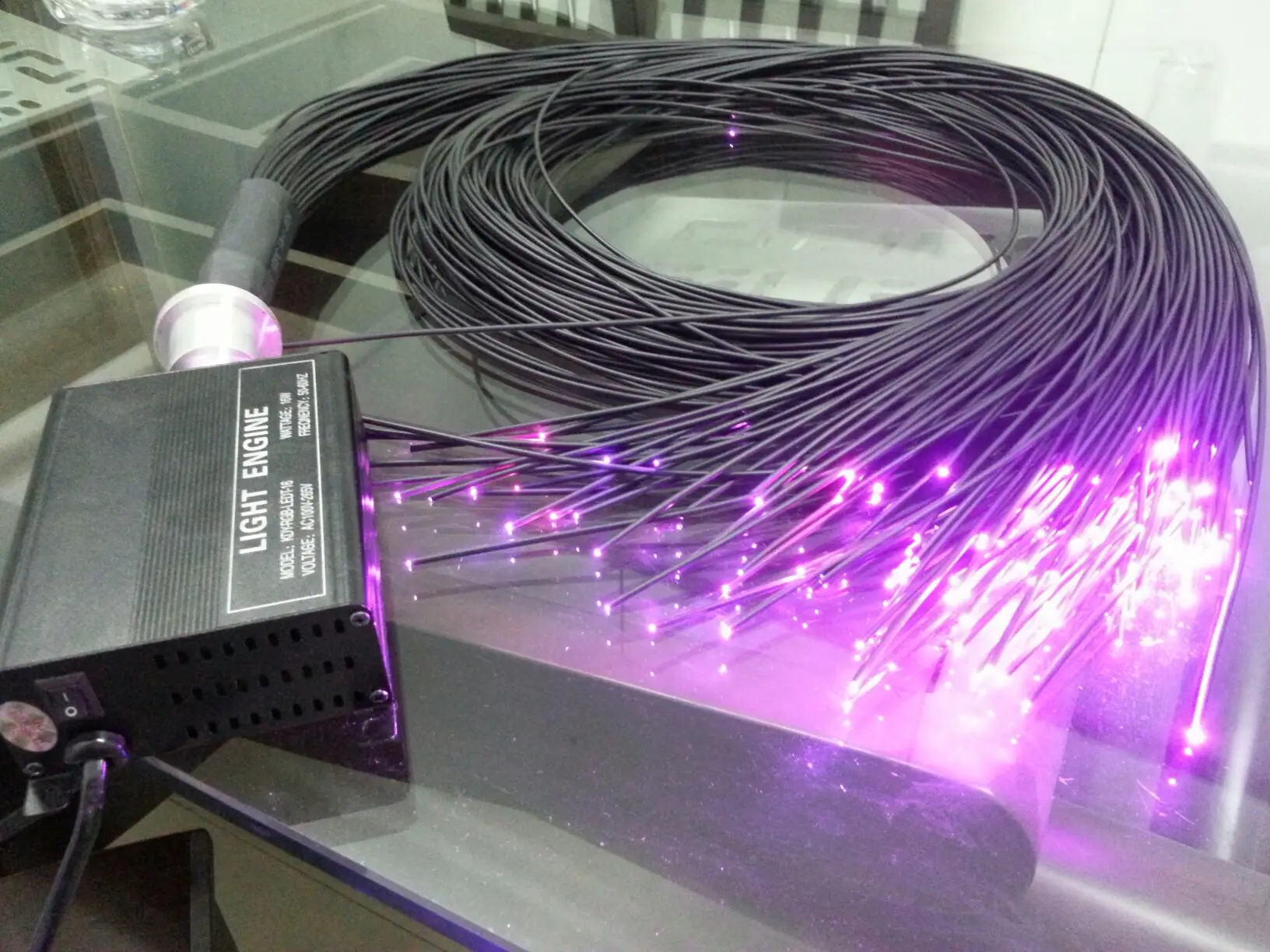 2mm Waterproof PMMA Fiber Optic Lighting Cable 30pcs Length 2m with PVC for Sauna Room or Outerdoor Solution