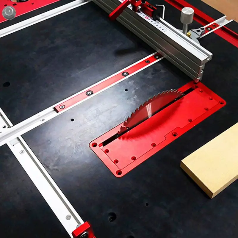

Electric Circular Table Saw Flip Cover Plate Flip-Floor Adjustable Aluminium Insert Plates For DIY Woodworking Tool