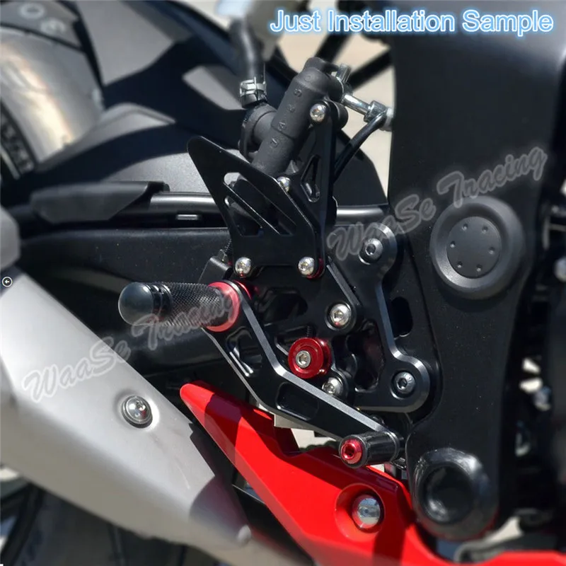 Waase GSR750 Регулируемый Rider Rearset Shift задние комплекты подножки для ног для Suzuki GSR 750 2011 2012 2013