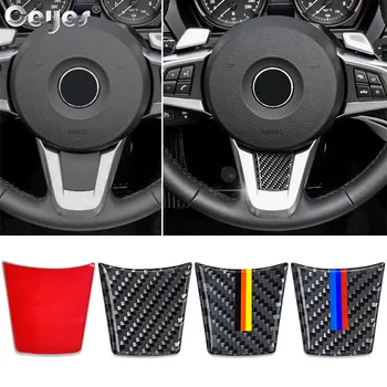 

Ceyes Car Styling Auto Steering Wheel Sticker Accessories Case For Bmw M Sport Emblem Z4 E89 Series 2009 Vehicle Carbon Fiber