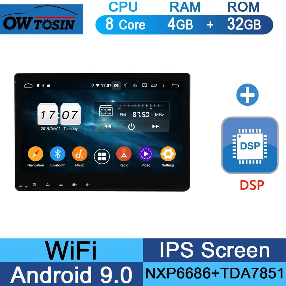 10," ips 8 Core 4G+ 64G Android 9,0 автомобильный dvd-плеер для Honda Vezel HR-V HRV XR-V gps Радио Parrot BT - Цвет: 32G DSP