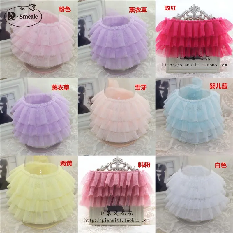 20Colors DIY 3D Tulle Pleated Lace Trim for Curtains Bedspreads Pillowcases Clothes Edge Gift Decoration Dolls Skirt RS2141 | Дом и сад