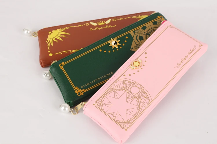 MSMO Anime CardCaptor Sakura Cosplay The Clow Long Zip Coin Purses Kinomoto Sakura Clow Card Wallet Purse 1