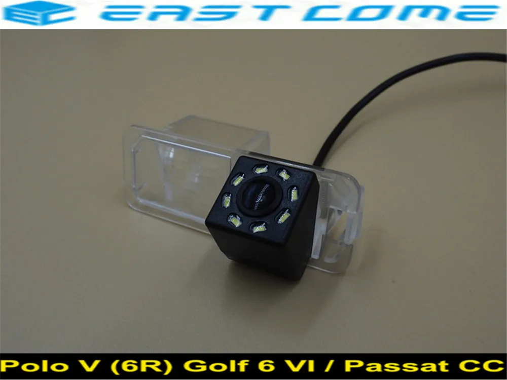 Car CCD Waterproof 8LED Rear view Camera FOR Volkswagen Polo V (6R) Golf 6 VI / Passat CC BackUp Reverse Parking | Автомобили и