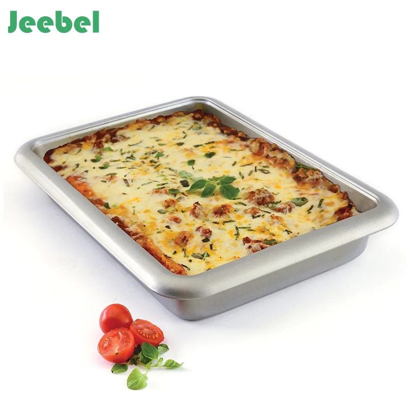 

Jeebel Square Baking Pan Tray Oven Steel Trays Bread Baking Forms Pan Cookie Cake Pan Mold Microwave Dish Baking Tray