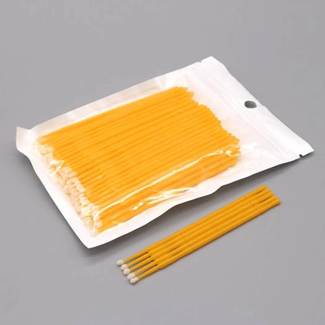 

1 cm Brushes Permanent Cotton Microblading Supplies Free 11 inches Micro Swab Swabs Pack 4 Tattoo 3 Lint Eyelash