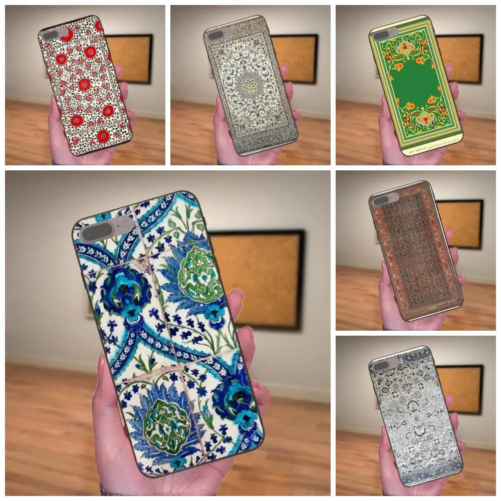 Для Apple iPhone 4 4S 5 5S SE 6 6S 7 8 Plus X XS Max XR ультра тонкий мультяшный узор персидский ковер