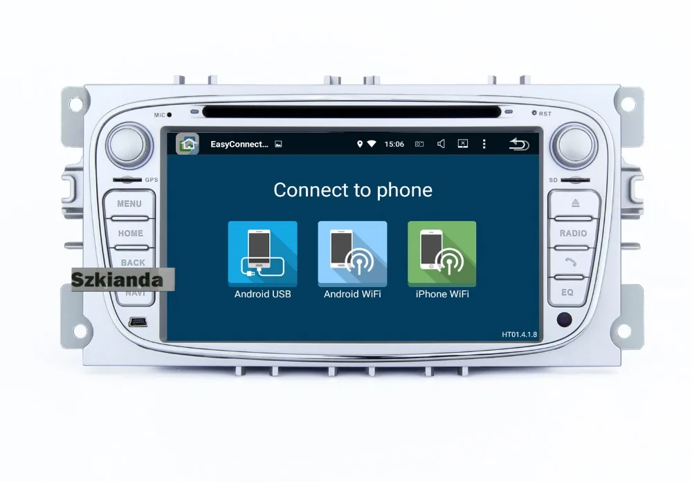 Top Top Quality 4G+32G Android 8.1 Car DVD player For FORD Focus DVD Max Mondeo With Wifi 4G Bluetooth Radio RDS Steering wheel OBD 4