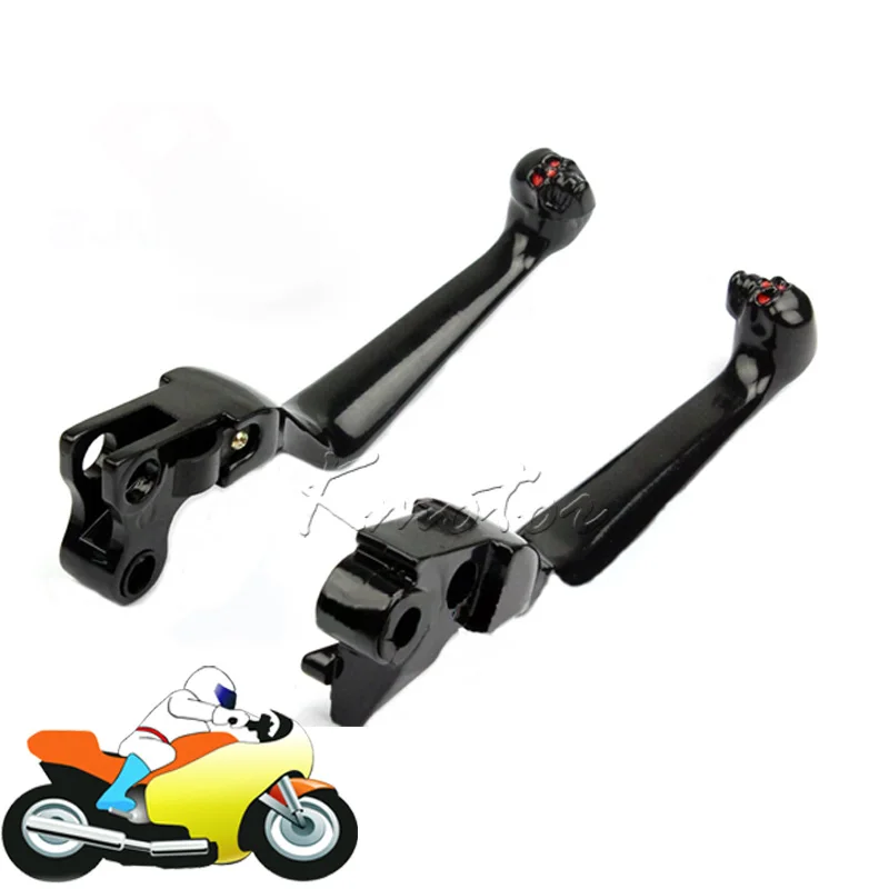 

Motorcycle Brake Clutch Lever Skull Hand for Harley Davidson SoftailXL Sportster 883 1200 FXDWG Dyna Wide Glide FXDB Street Bob