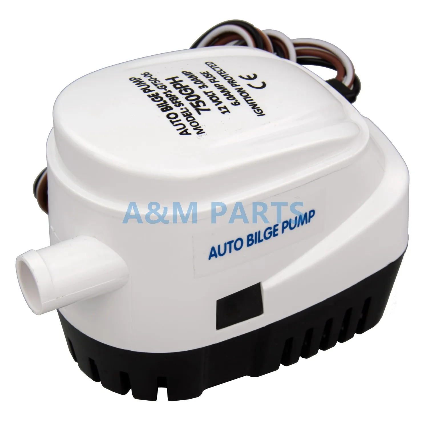 12V 750GPH Automatic Bilge Pump Auto Boat Submersible Pump Marine Float Switch