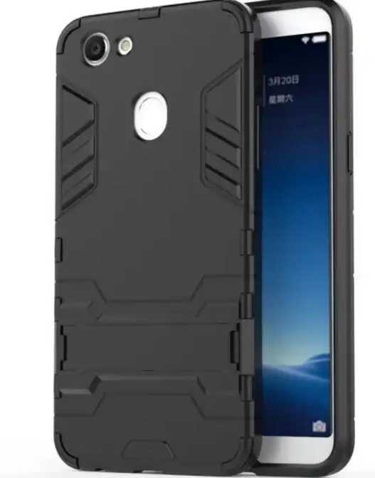 10 шт./лот Стенд PC+ ТПУ 2 в 1 Гибридный Панцири чехол для OPPO F5
