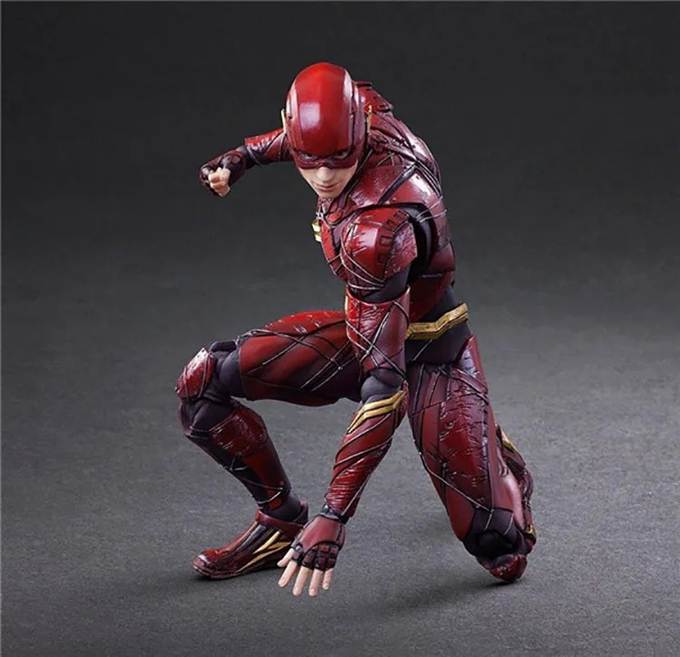 25 см Play Arts Kai The Flash Барт Аллен Лига Легенд Marvel экшн-игрушки Фигурки Аниме фигурки Коллекционные Фигурки Лидер продаж