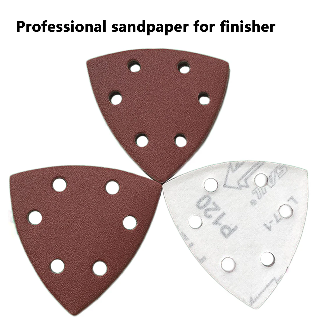 25PC 90mm Delta Sander Sand Paper Hook & Loop Sandpaper Disc Abrasive