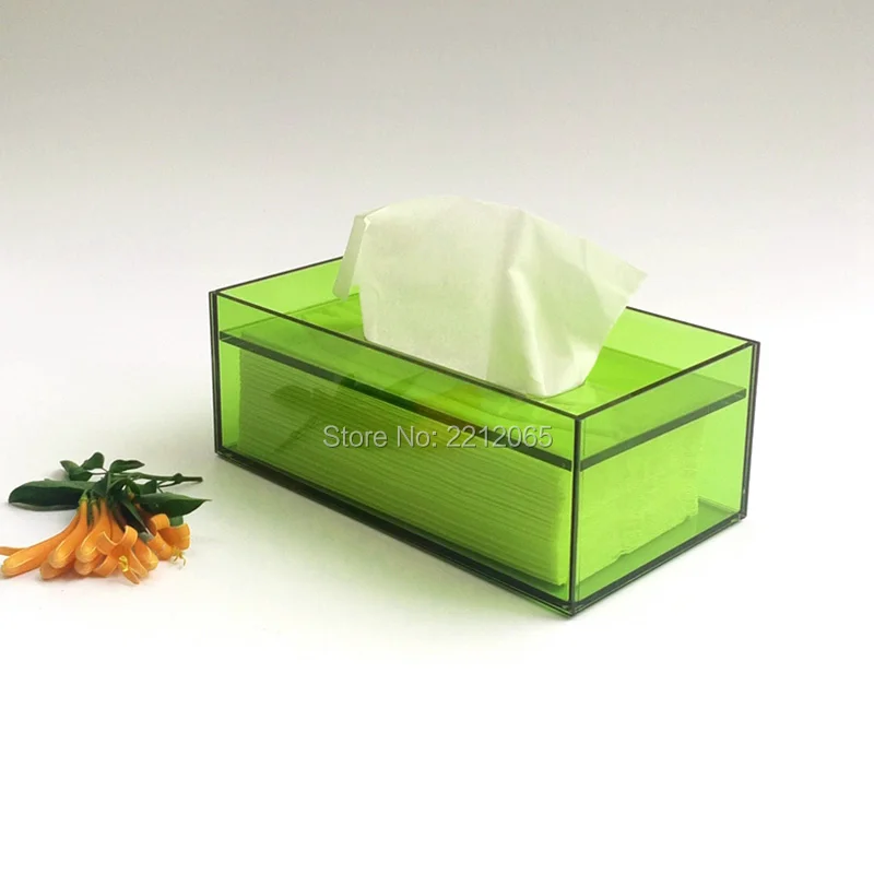 rectangle acrylic napkin case