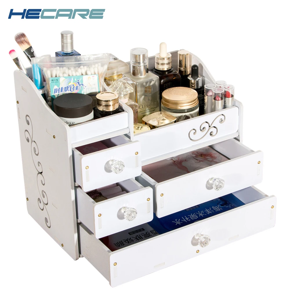 Online HECARE de plástico organizador de joyería contenedor impermeable bricolaje caja de almacenamiento contenedor de cosméticos caja de joyas organizador de almacenamiento