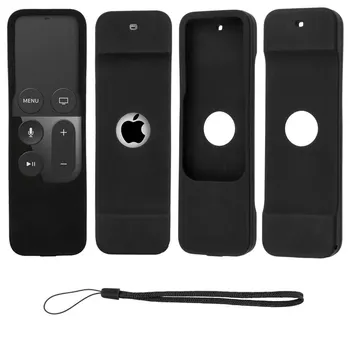 

Replacement Apple TV 4 Remote Control Protective Case Cover sleeve w/ Lanyard Skin Waterproof Dust Anti Slip Storage organizer