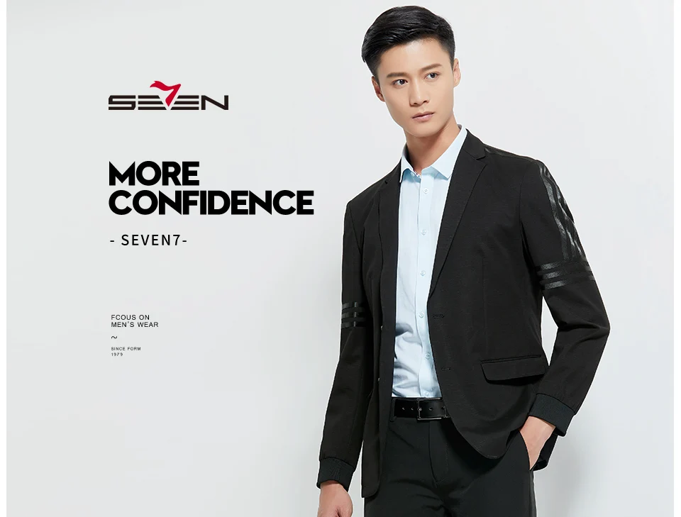 Seven7 для мужчин s модный бренд блейзер повседневное Slim Fit мужской пиджак пиджаки для женщин пальто в полоску уличная черный Terno то