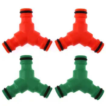 

2pcs/set Plastic Irrigation Fast Connection Tee Coupling Fast Connect Three Head Directly Answered Quickly Gardening Tool