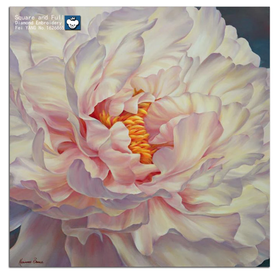 

foamiran Craft mosaic Diamond Painting rhinestones peony pink diamond embroidery 5D Flower Color beads Stone picture