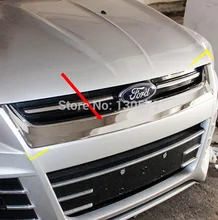 1 Pcs ABS Chrome Front grille Decoration Trim Fit For 2013 2014 Kuga Escape Fast free air ship