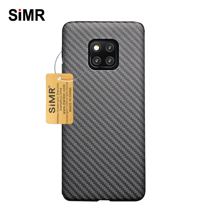 

SiMR 100% Real Carbon Fiber Kevlar Case For Huawei Mate 20 Pro Luxury Case Cover For Mate20Pro Hexagon Spider Carbon Fibre Case