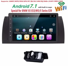Android7.1 QuadCore GPS Navi 9Inch Full Touch Car DVD Multimedia for BMW E53 X5/E39 5/M5 97-06 with BT/RDS/Radio/Canbus/WIFI CAM