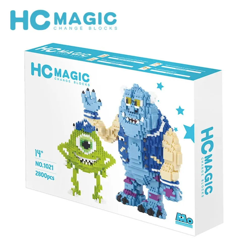 HC MAGIC 1021 алмаз мини большие глаза Монстры строительные блоки детские подарки DIY игрушки на день рождения фигурки аниме сборка